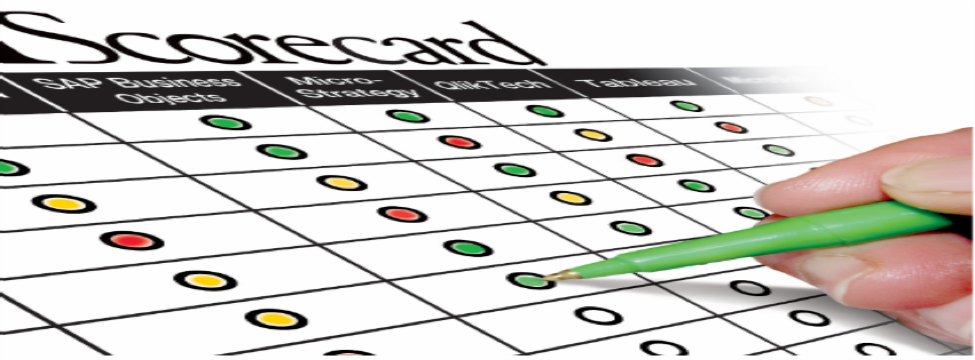 A scorecard of companies in Gartner's Magic Quadrant.