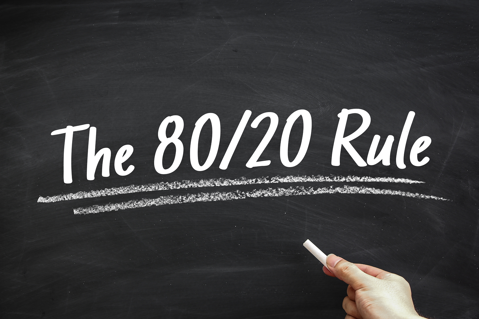 The 80/20 rule.