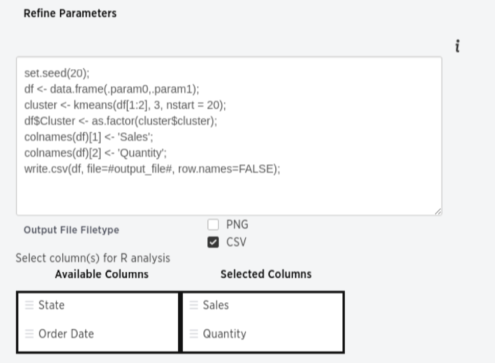 Refine parameters.