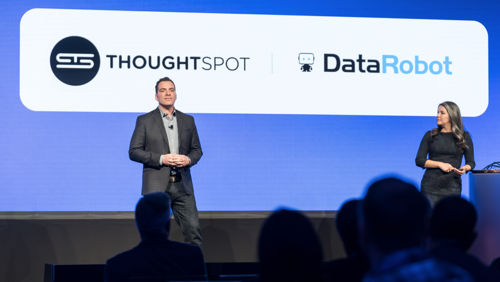 The unveiling of the ThoughtSpot and DataRobot partnership.