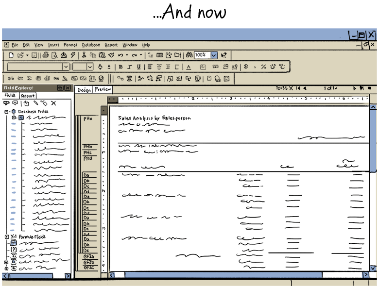 How spreadsheets look now.