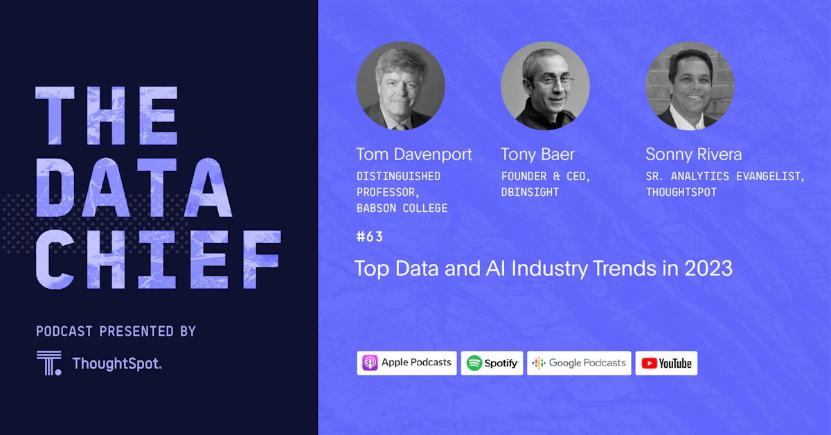 Top Data & AI Industry Trends in 2023 with Tom Davenport, Tony Baer ...