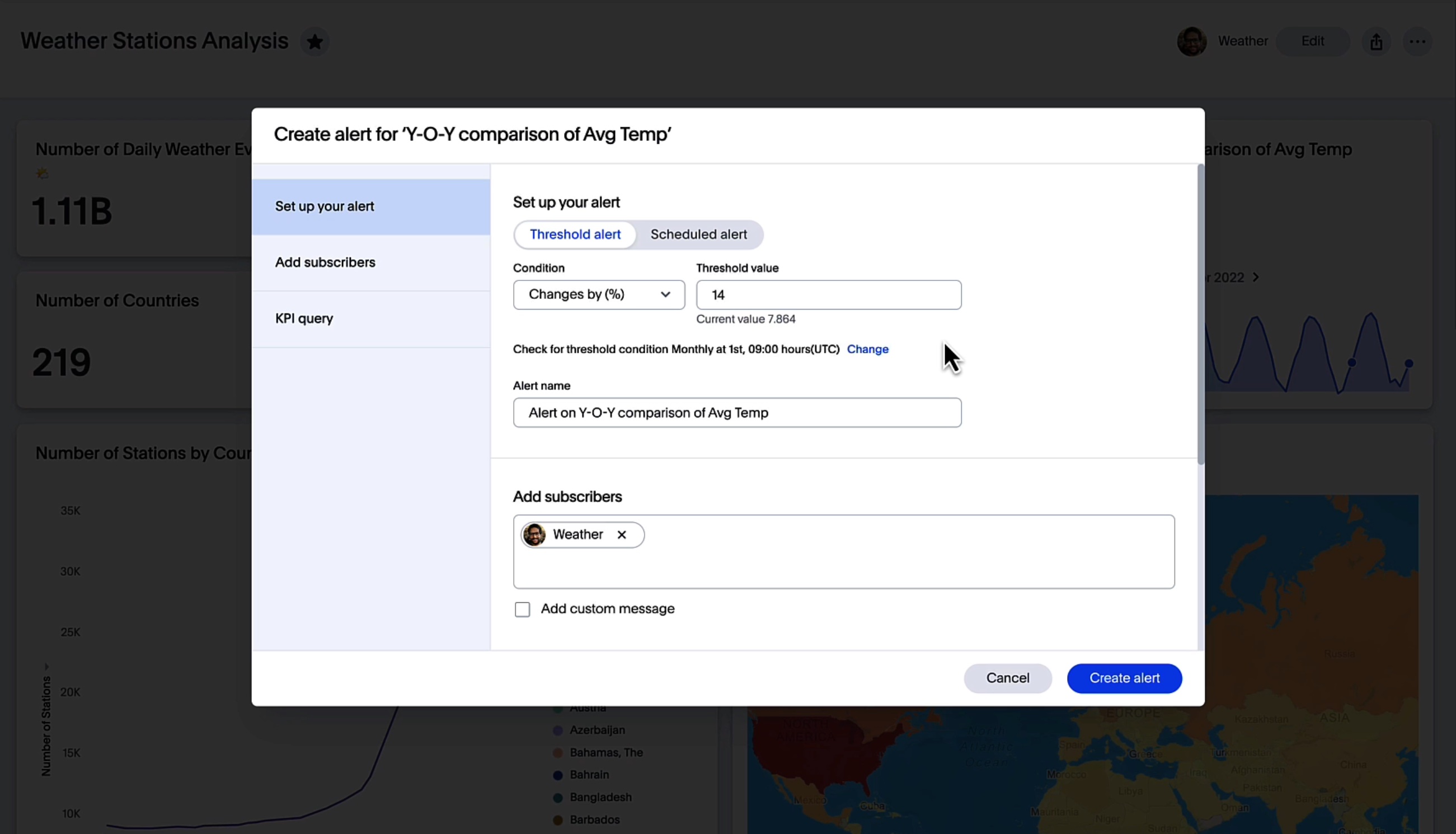 ThoughtSpot product screenshot from Gartner Showfloor Showdown highlighting monitor for mobile