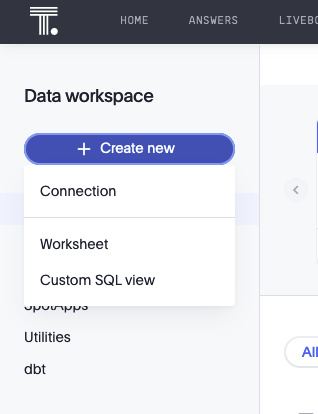 Custom SQL view