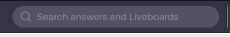 search answers and liveboards