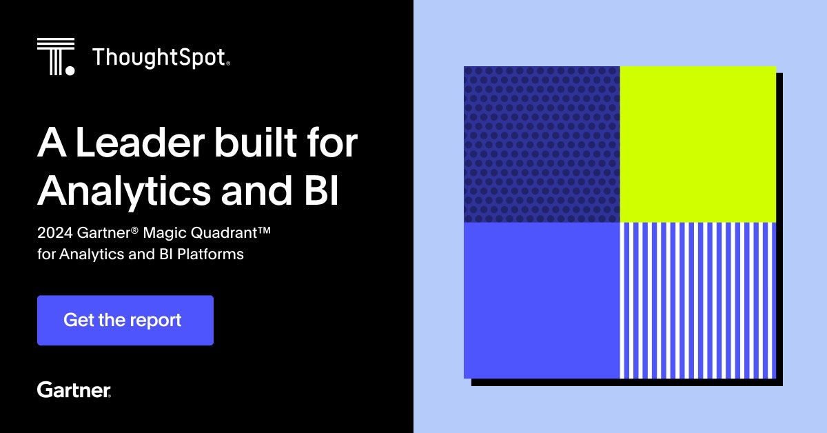 ThoughtSpot Named a Leader in the 2024 Gartner Magic Quadrant for