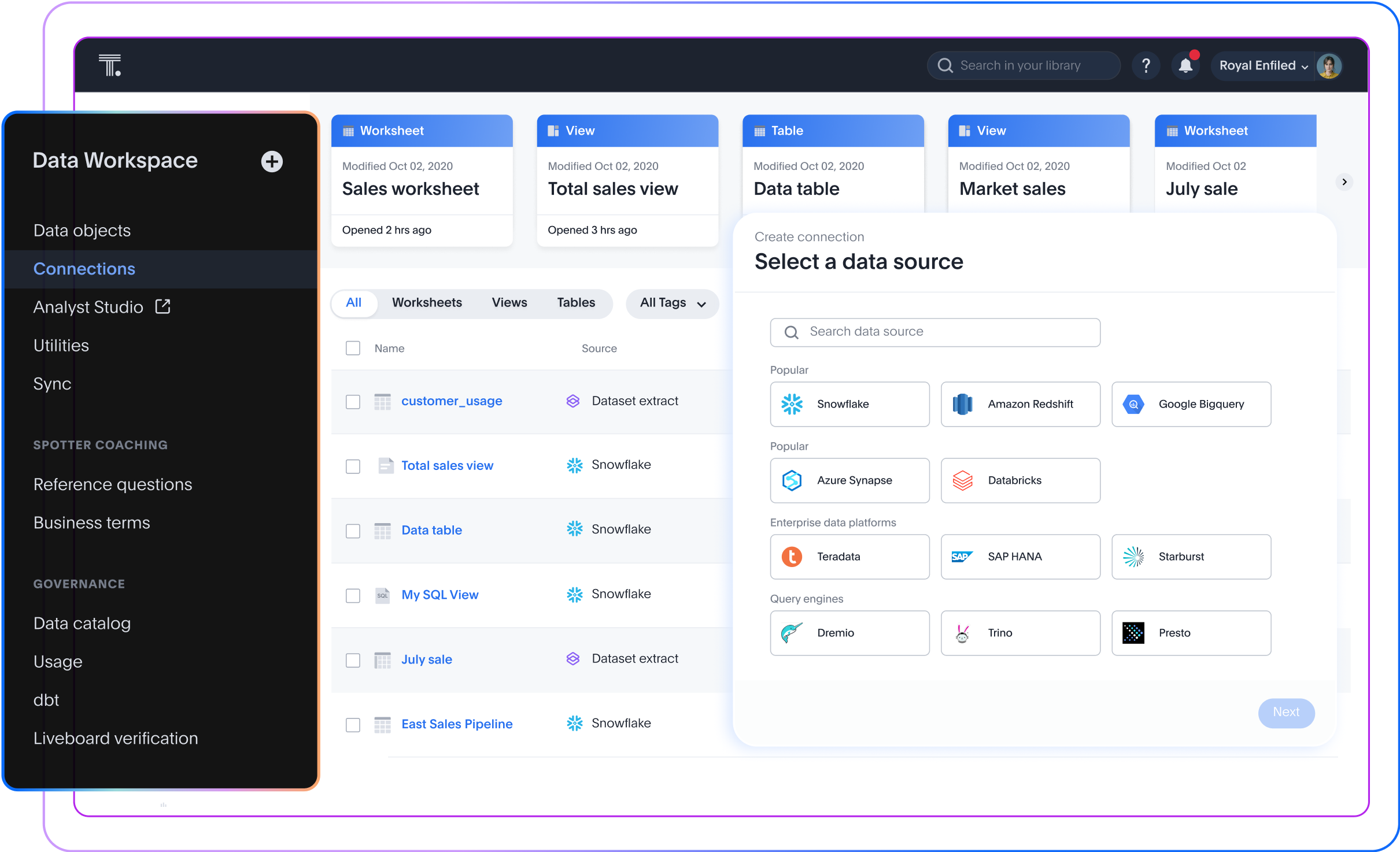 Why choose ThoughtSpot vs. Tableau