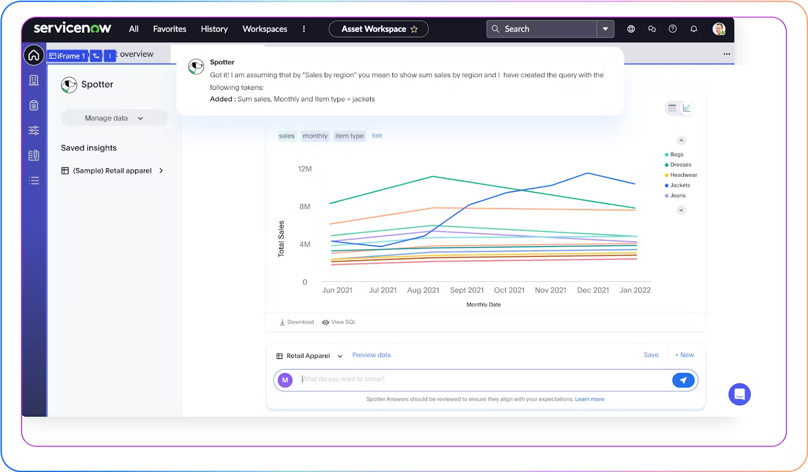 Embedded analytics