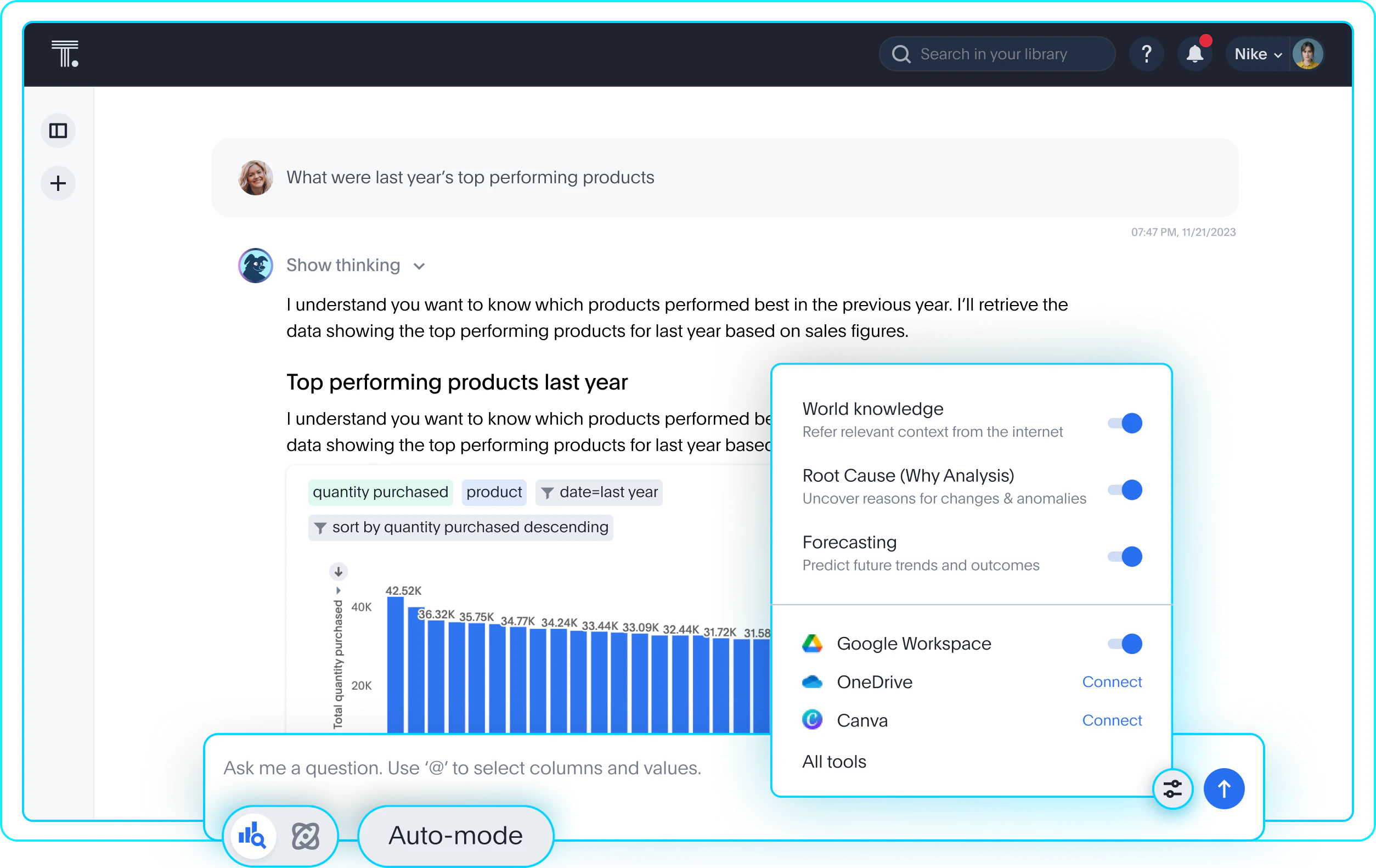 ThoughtSpot Agentic Analytics Platform