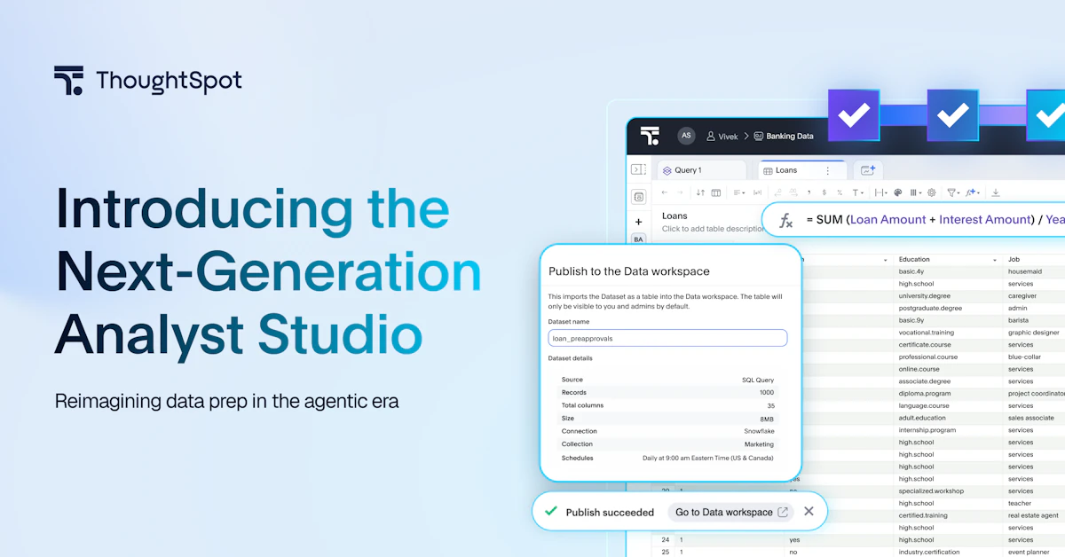 Analyst Studio: Reimagining Data Prep for the Agentic Era