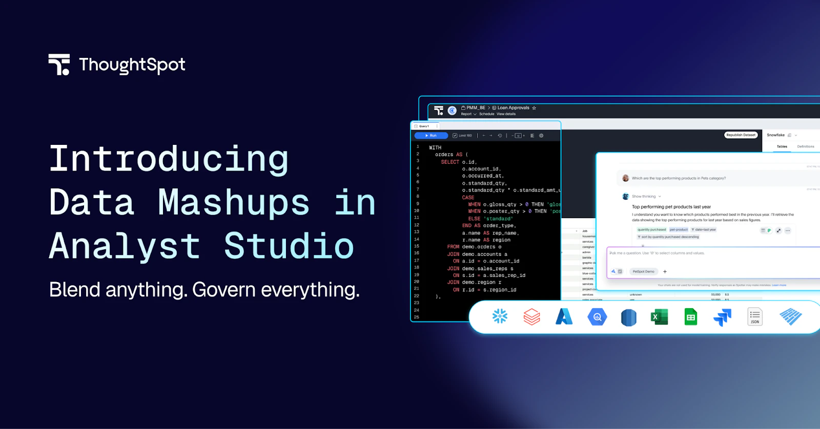 Data Mashups in ThoughtSpot Analyst Studio