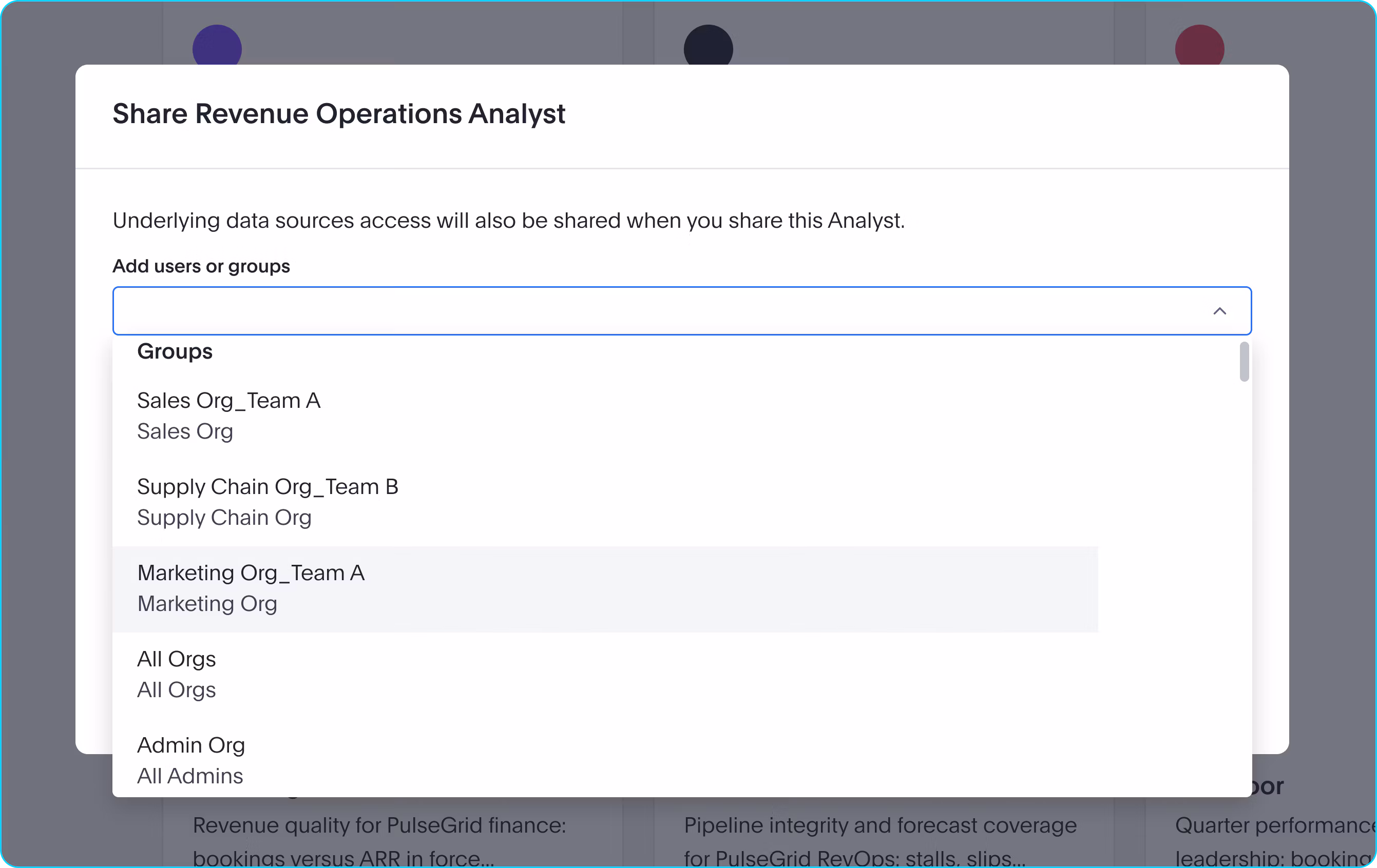Share an analyst
